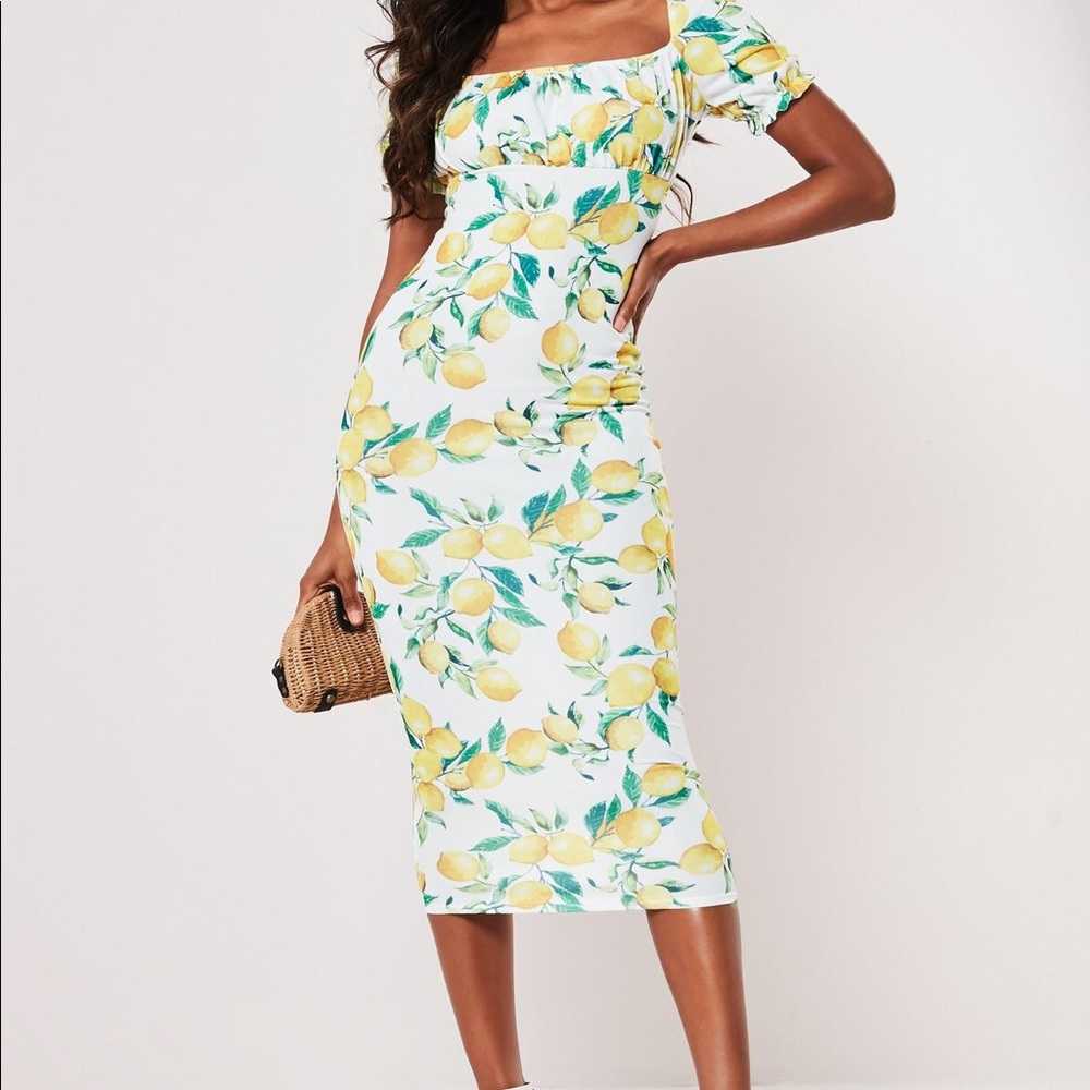 Lemon print dress